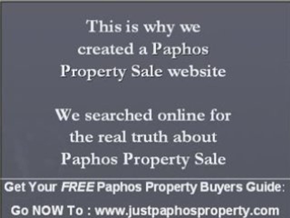 Paphos Property Sale