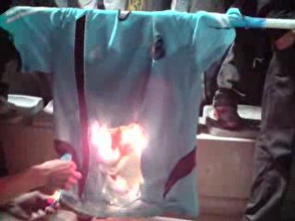 Maillot de l om qui brule 2