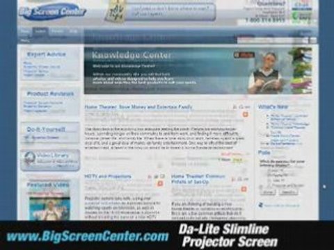 Da-Lite Slimline Electrol Projector Screen