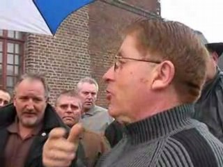 Francis Stoclet à la sortie de son entretien