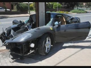 Miraculous Escape: Young Drivers Crash Ferrari Modena 360 into Pole 🚗💥