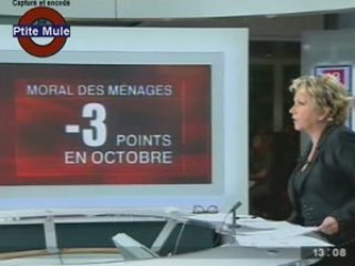 Le moral des ménages en baisse en octobre 2008