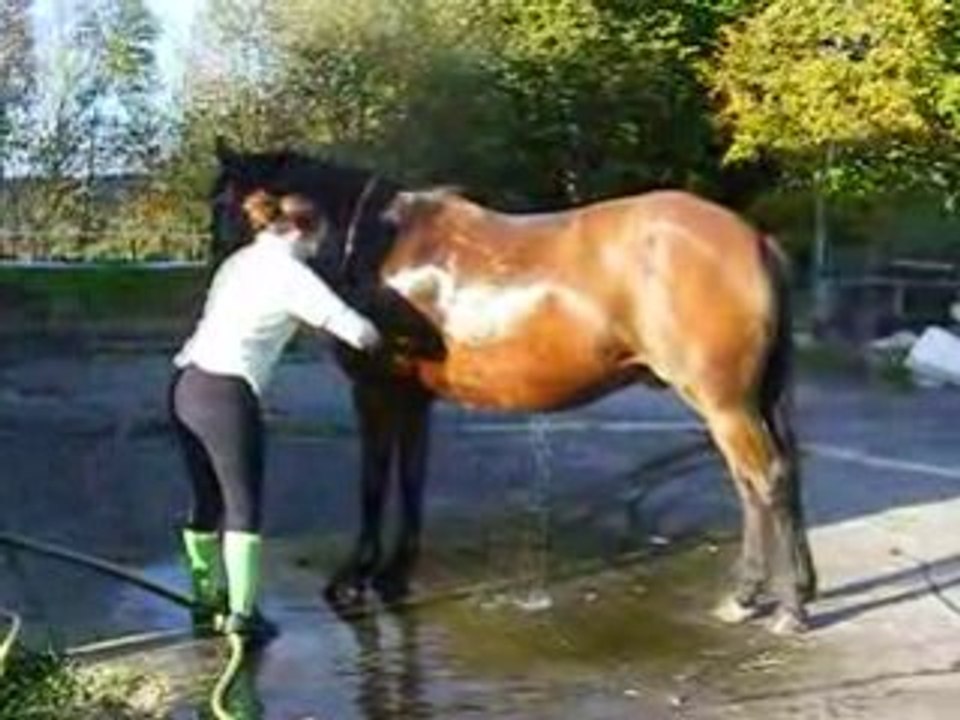 A la douche