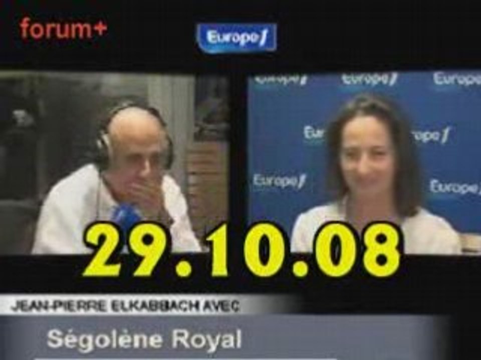 ITW de Ségolène Royal (29.10.08)