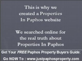 Property For Sale In Paphos