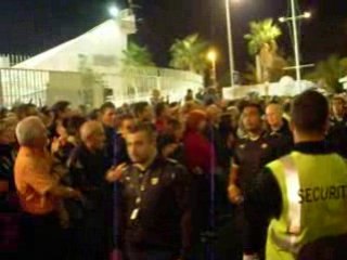 Arrivé des joueurs de toulon a mayol