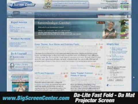 Da-Lite Fast Fold Da Mat Projector Screen