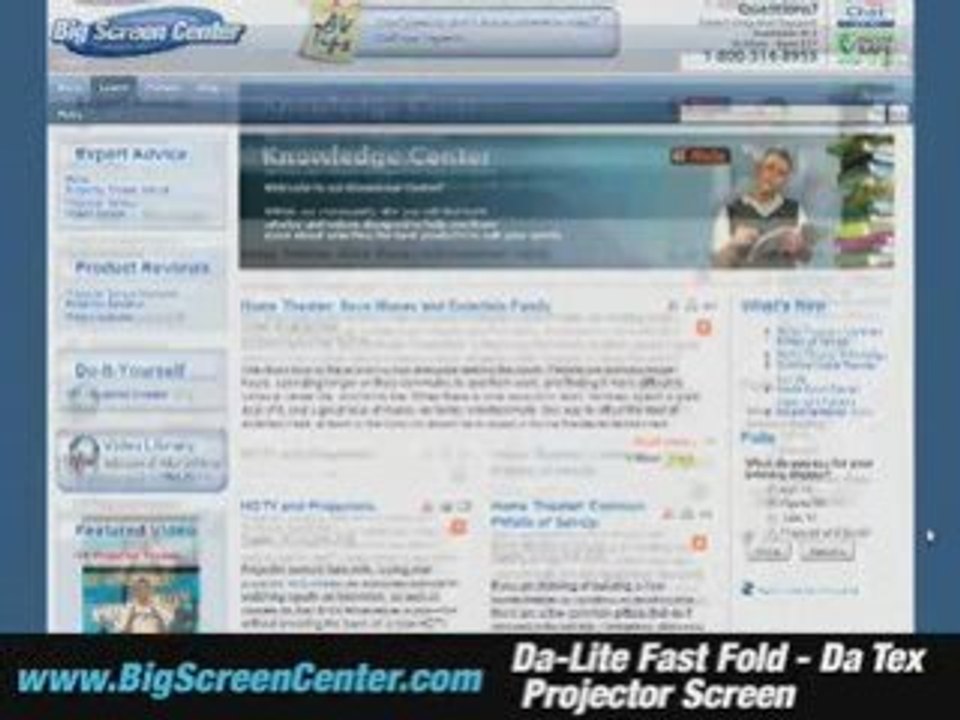 Da-Lite Fast Fold Da Tex Projector Screen