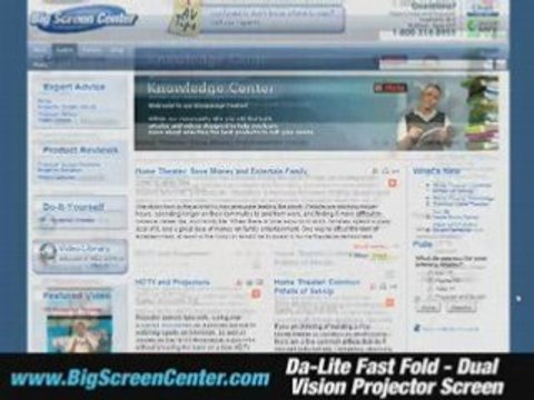 Da-Lite Fast Fold Dual Vision Projector Screen