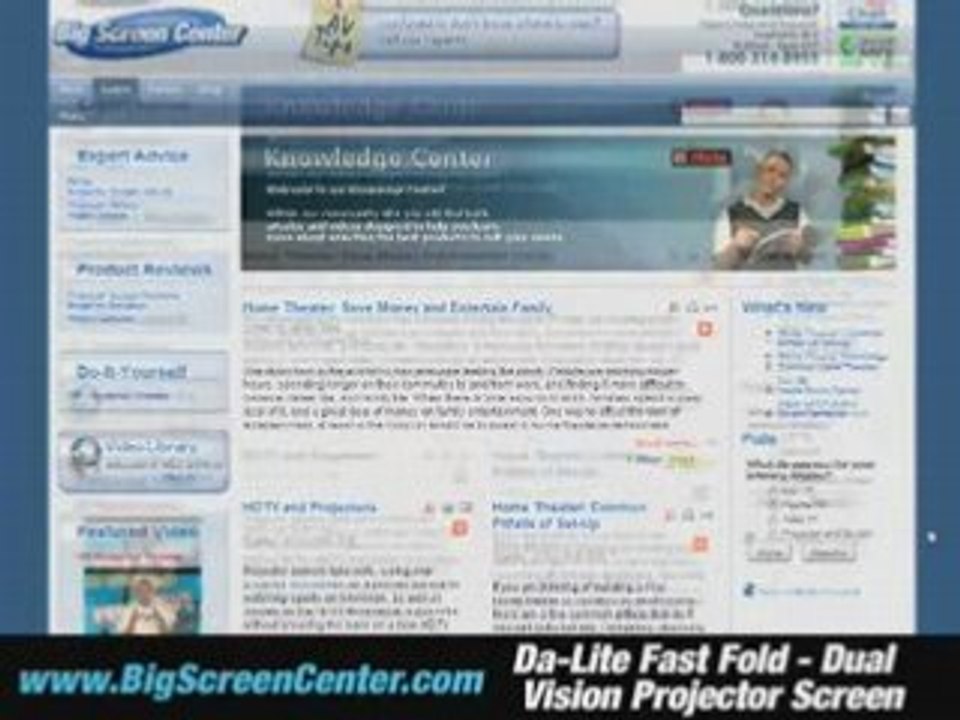 Da-Lite Fast Fold Dual Vision Projector Screen
