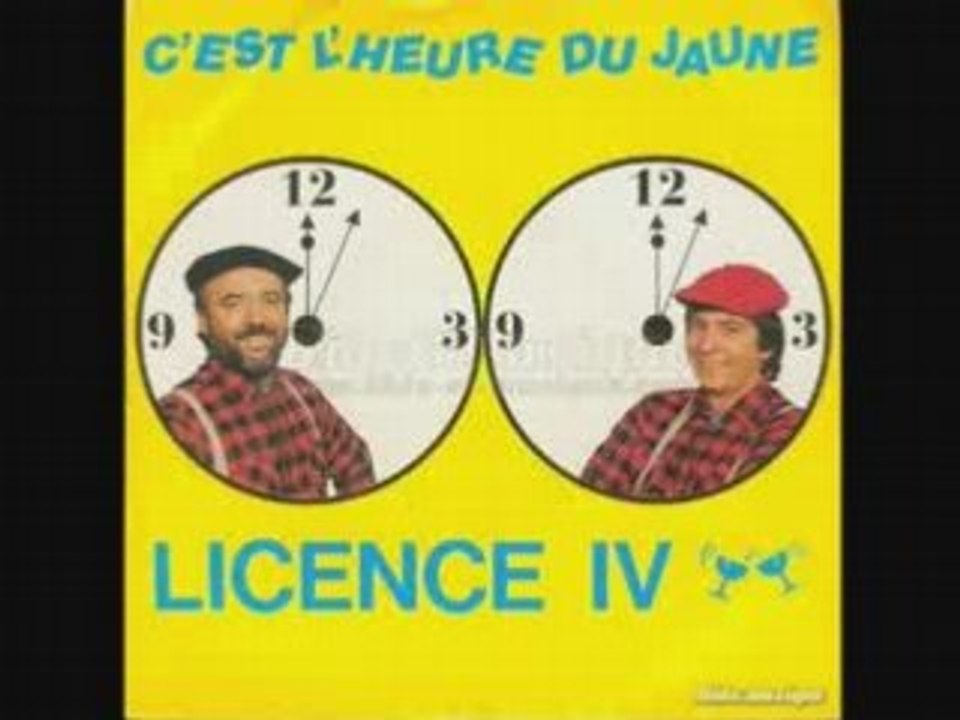 LICENCE IV - C'EST L'HEURE DU JAUNE