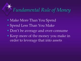 How to Become a Millionaire - Money Rule #1