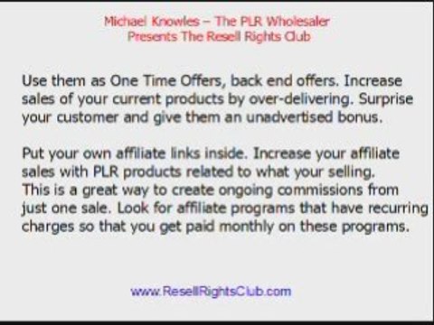 PLR Membership Sites
