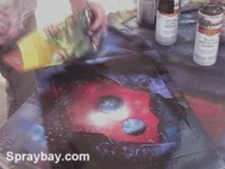 Spacepainting 11"x 14" Cave Live