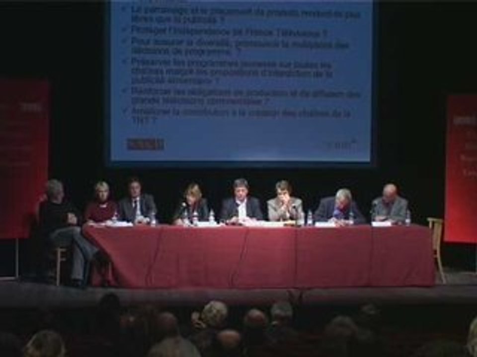 Réforme de l'audiovisuel - Journée des auteurs 20/10/08