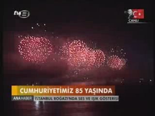 istanbul Boğazı 29.10.2008 cumhuriyet Havai Fişek şöleni