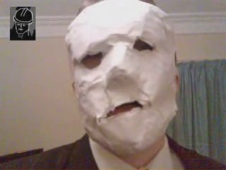 Halloween Costume: Back Up Paper Mask