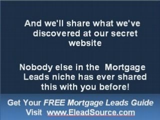 Internet Mortgage Leads