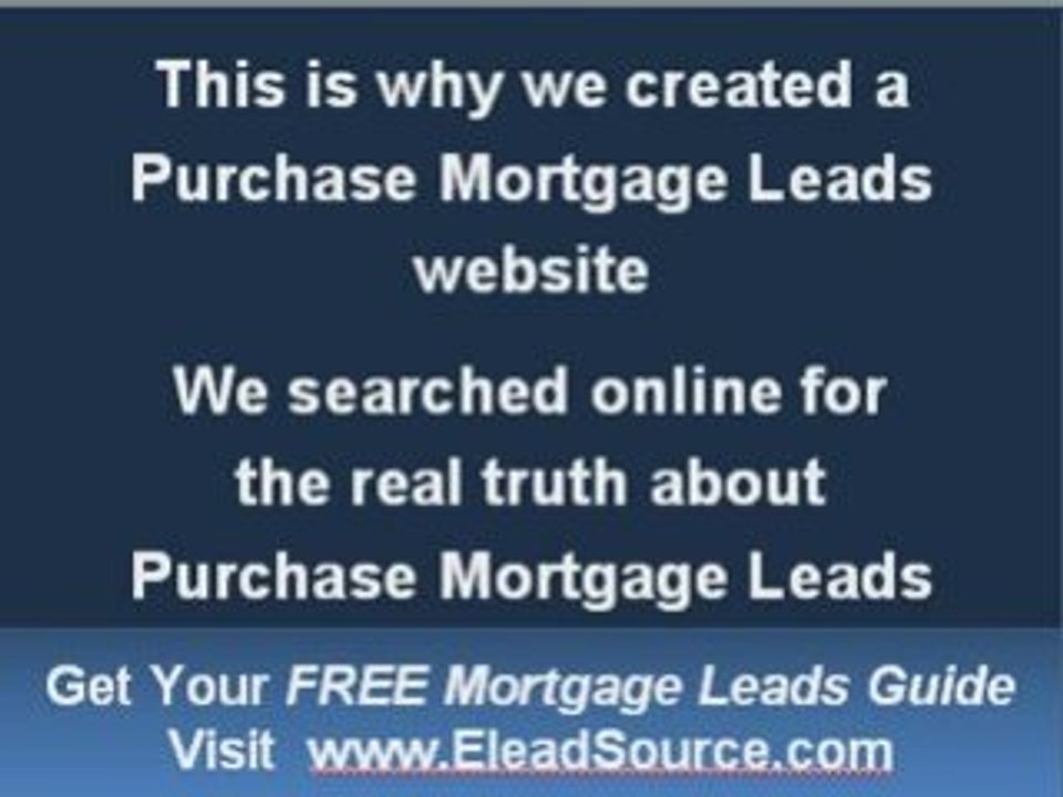 Re-Finance Mortgage Leads