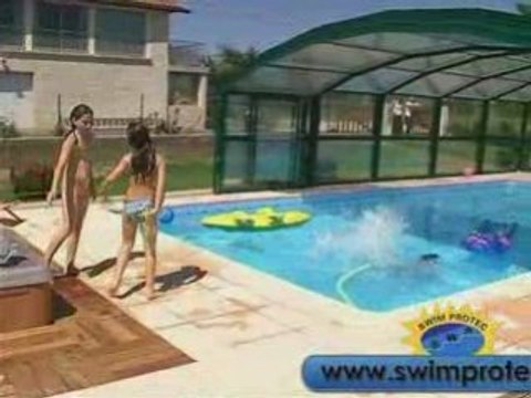 Abri piscine SWIM PROTEC - Abri haut accollé