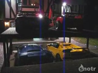 comment garer 4 lamborghinis dans un petit garage!!