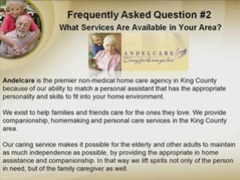 FAQ 2 Elder Care King County Washington