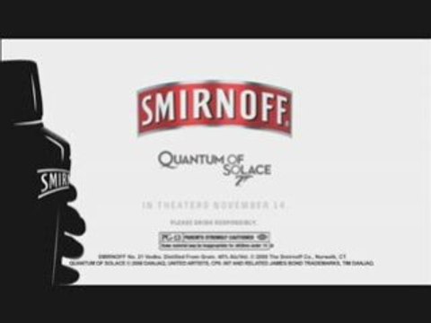Publicité Smirnoff - Quantum of Solace