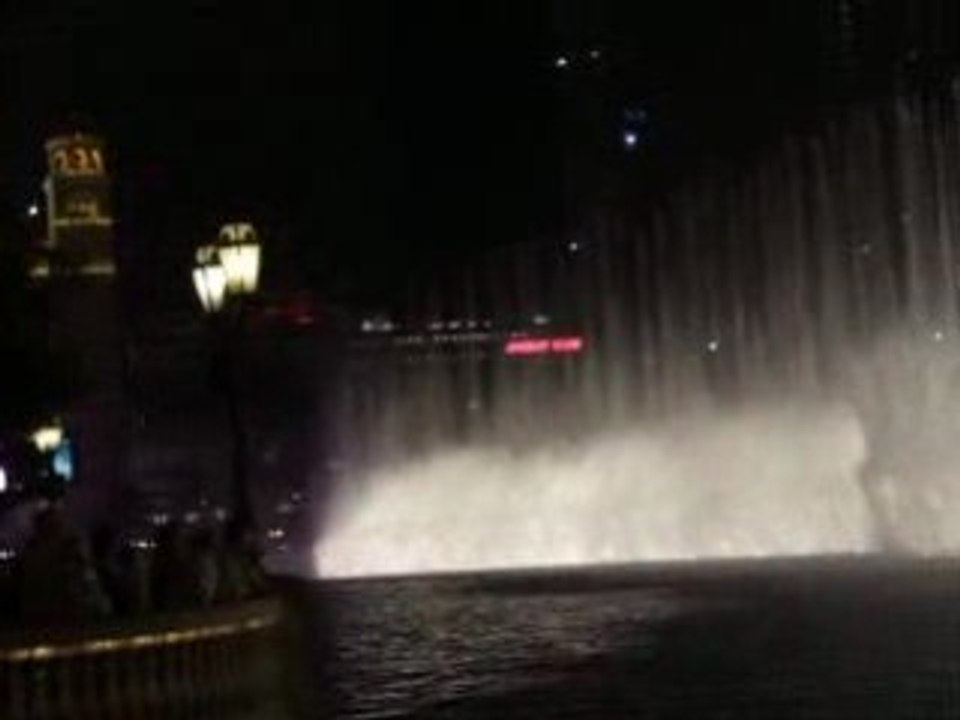 Jets d'eau au Bellagio