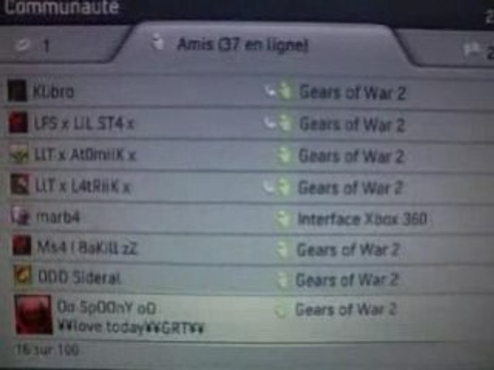 Liste d'Amis (Special Gow2) - Par Sky1989