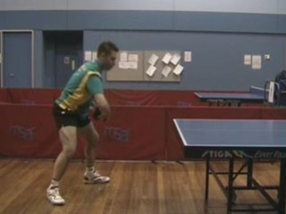 Table Tennis Backhand Topspin Against Block
