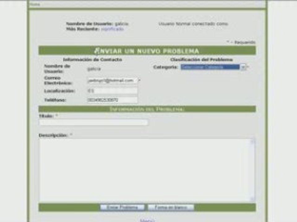 Utiliza Soporte y Buzon de (FFI)