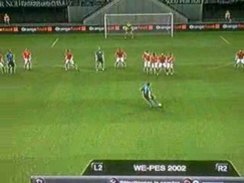 Coup Franc de Luis Figo par Rabah