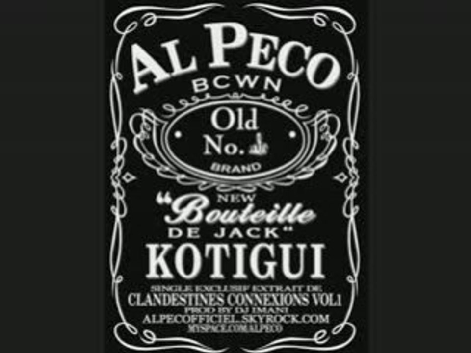 Booba al peco bouteille de jack EXCLU 2008