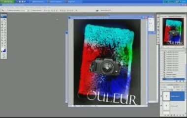 Tutoriel photoshop composition original explosion de couleur