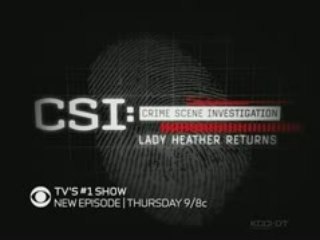 CBS - Promo CSI (Nov 2008)