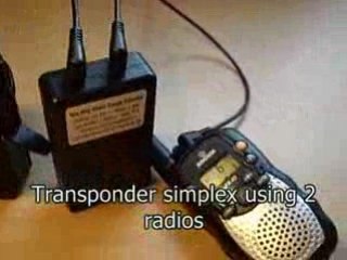 Ham radio personal repeater demo and test