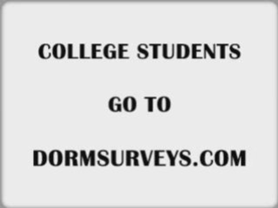 College Students Make Money Online - DormSurveys.com