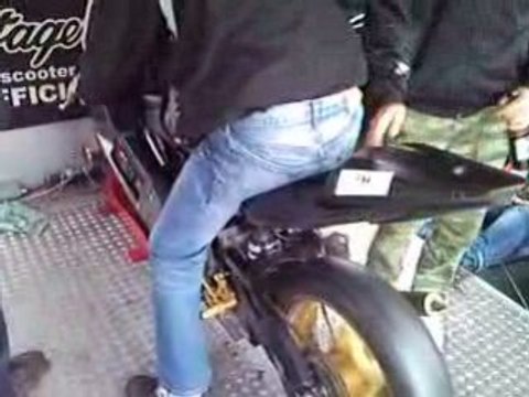 TZR 87cc By calabero & FLC racing banc d'essai rss4 20,6ch