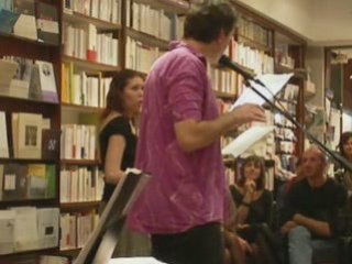 Ludovic Hary lit "Sous la vitesse" en librairie