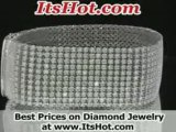 11-Row Men's Diamond Bracelet with Round cut Diamonds