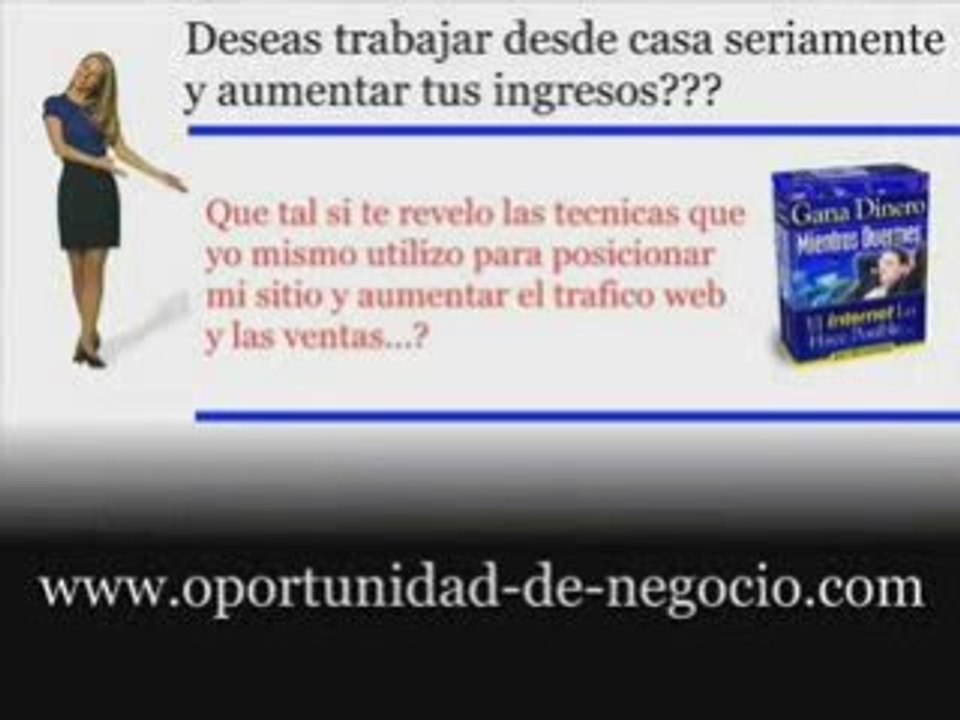 trabajo ingresos negocio Ahora es posible!