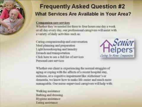 FAQ 2 Senior Helpers Elder Care Dubuque IA