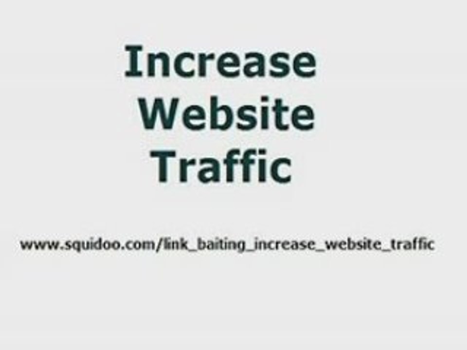 increase website traffic