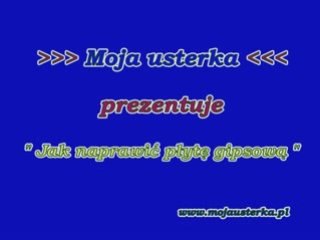 Naprawa płyty gipsowej