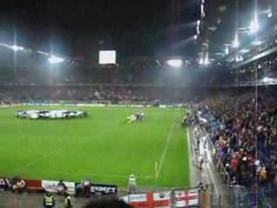 Entrée des joueurs