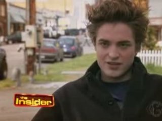 On the set of twilight with Robert Pattinson