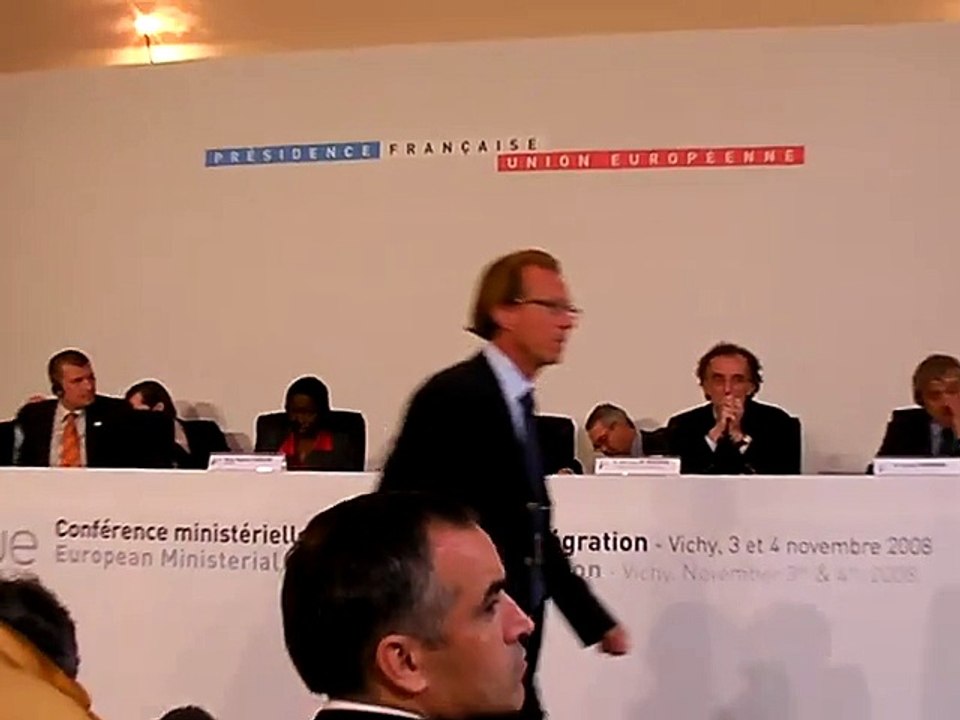 Conférence de presse de Brice Hortefeux