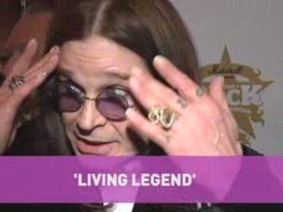 Tributes to Ozzy Osbourne as he's crowned a 'Living Legend'