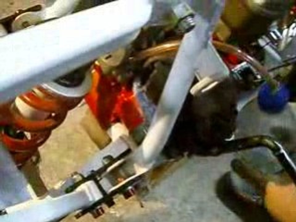 Premier démarrage de la derbi à Clément