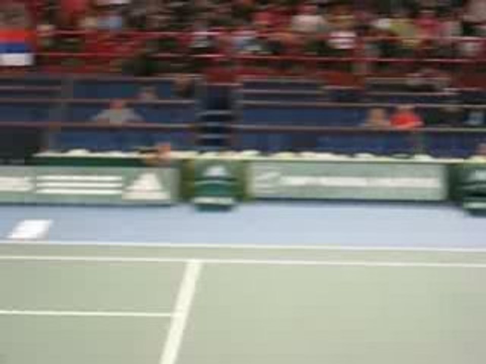 Masters Series Bercy 2008 - Training Federer / Djokovic